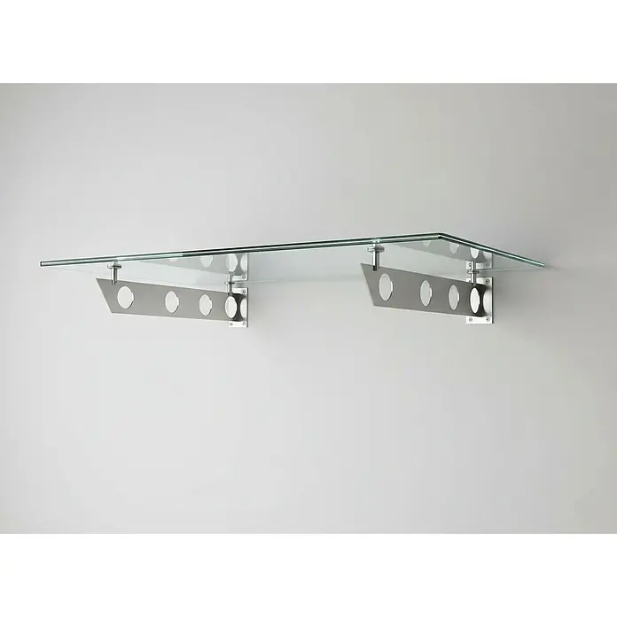 Glaszentrum Hagen Vordach - 200 x 90 x 45 cm, Silber