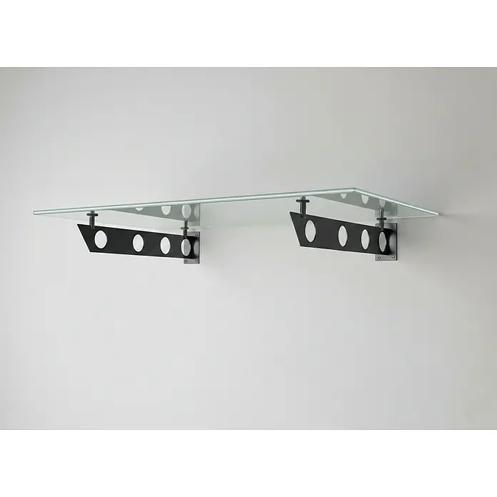 Glaszentrum Hagen Vordach - 120 x 90 x 25 cm, Schwarz