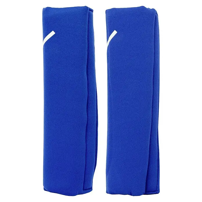 Sparco Almohadillas para cinturón de seguridad - Apto para: Coches, 2 ud. - Manguitos azules con detalle blanco. Ofrecen confort y protección durante las actividades deportivas y son un accesorio elegante.