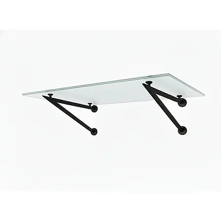 Glaszentrum Hagen  Vordach Glasvordach BK Halter 120x90 cm FR V-Form