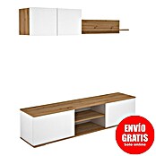 Meka Block Conjunto mueble de salón K-501 (Blanco Soft/Roble Albar, 2 pzs.) | BAUHAUS