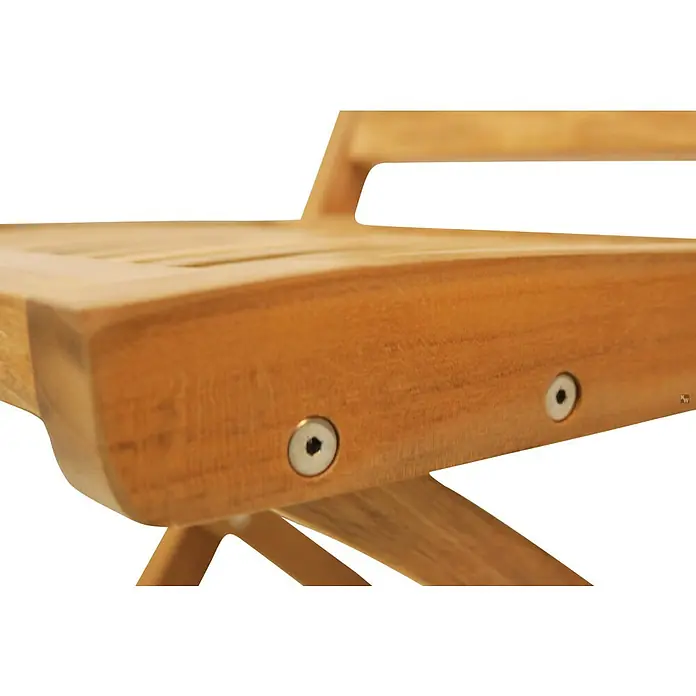 Kai Wiechmann Gartenstuhl - Teakholz, Klappbar, Naturbelassen, B x T x H: 47 x 60 x 92 cm