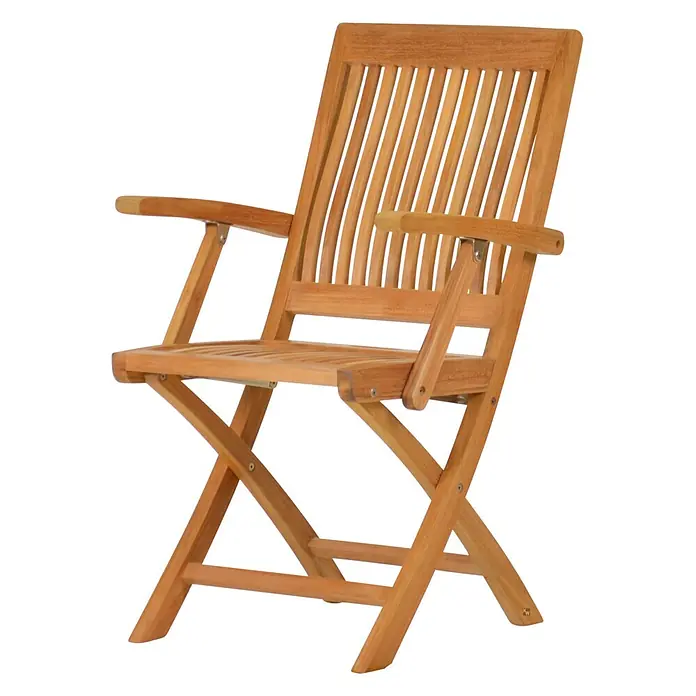 Kai Wiechmann Gartenstuhl - Teakholz, Klappbar, Naturbelassen, B x T x H: 56 x 60 x 92 cm