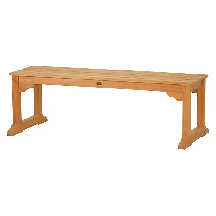 Kai Wiechmann Gartenbank - B x T x H: 40 x 40 x 45 cm, Teak, Naturbelassen