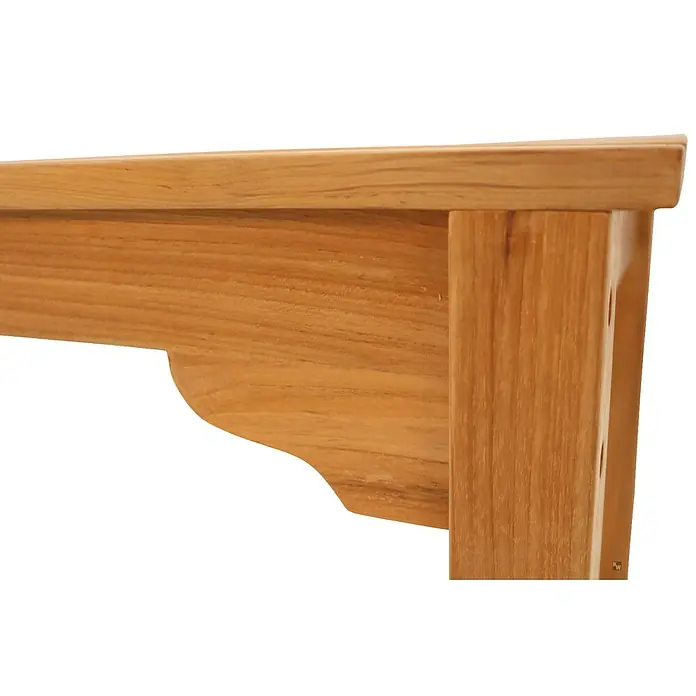 Kai Wiechmann Gartenbank - B x T x H: 40 x 40 x 45 cm, Teak, Naturbelassen