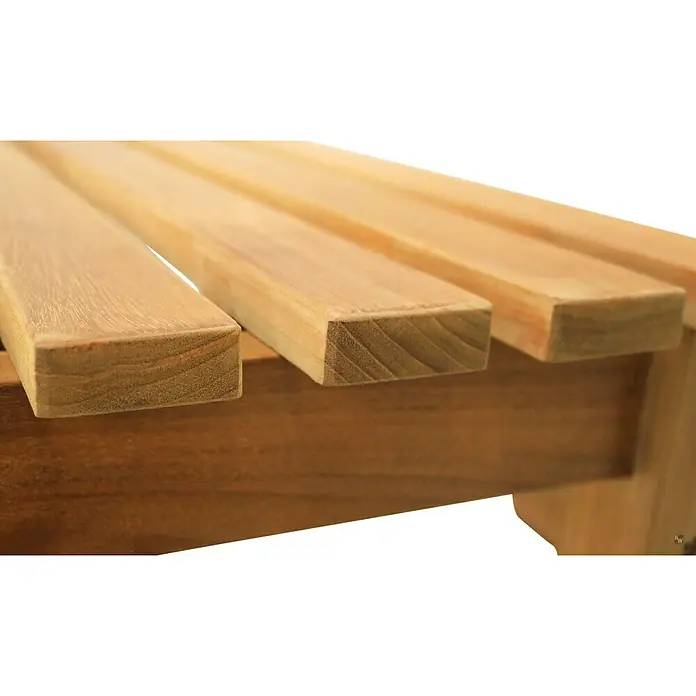 Kai Wiechmann Gartenbank - B x T x H: 40 x 40 x 45 cm, Teak, Naturbelassen