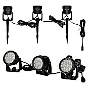 BAUHAUS Set solarnih svjetiljki  (3 W, Crna, IP44, 150 lm) | BAUHAUS