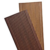 Dioco Tablón para terraza WPC Durafloor (L x An x Es: 220 x 14 x 2,3 cm, IPE/Teca, 1 ud.) | BAUHAUS