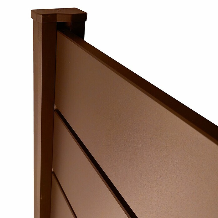 Dioco Smartwall Valla doble (L x Al: 360 x 100 cm, Óxido, Aluminio) | BAUHAUS