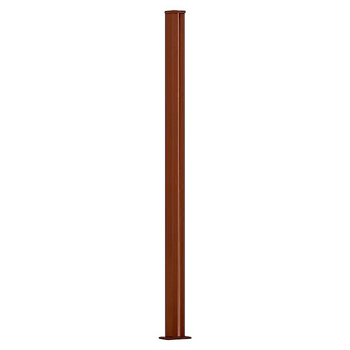Dioco Smartwall Poste para valla (Altura: 100 cm, Óxido texturado, Aluminio) | BAUHAUS