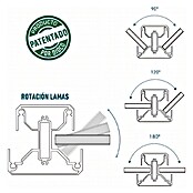 Dioco Smartwall Poste para valla (Altura: 100 cm, Óxido texturado, Aluminio) | BAUHAUS