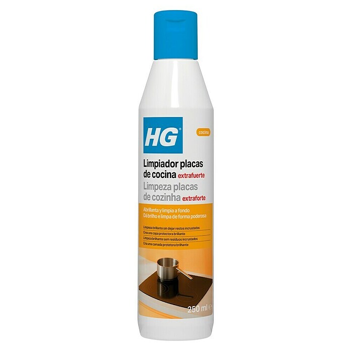 HG Limpiador intensivo para placas de cocina (250 ml, Botella)