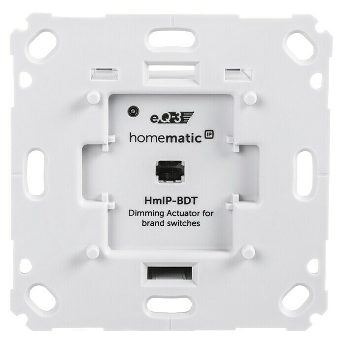 Homematic IP Phasenabschnittdimmer-Einsatz HmIP-BDT37 x 71 x 71 mm, Unterputz, 230 V/50 Hz Front View