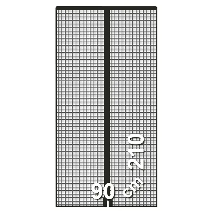 Schellenberg Insect Stop Mosquitera Magnetic con listel - An x Al: 90 x 210 cm, Fijación magnética, Antracita, Color bastidor: Antracita - Mosquitera para puerta, 90 x 210 cm, ideal para protegerse de los insectos y disfrutar de noches de verano tranquilas.