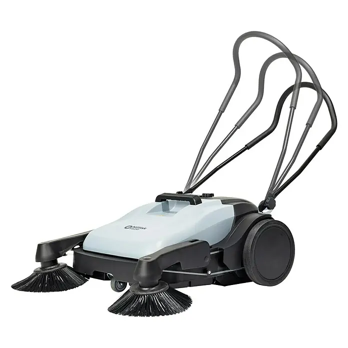 Nilfisk Handkehrmaschine SW 250 - Flächenleistung: 1.400 m²/h - 1.840 m²/h, Behältervolumen: 38 l - Die Nilfisk Kehrmaschine im Detail, ein robustes Reinigungsgerät für den Innen- und Außenbereich, ideal für die schnelle und gründliche Reinigung.