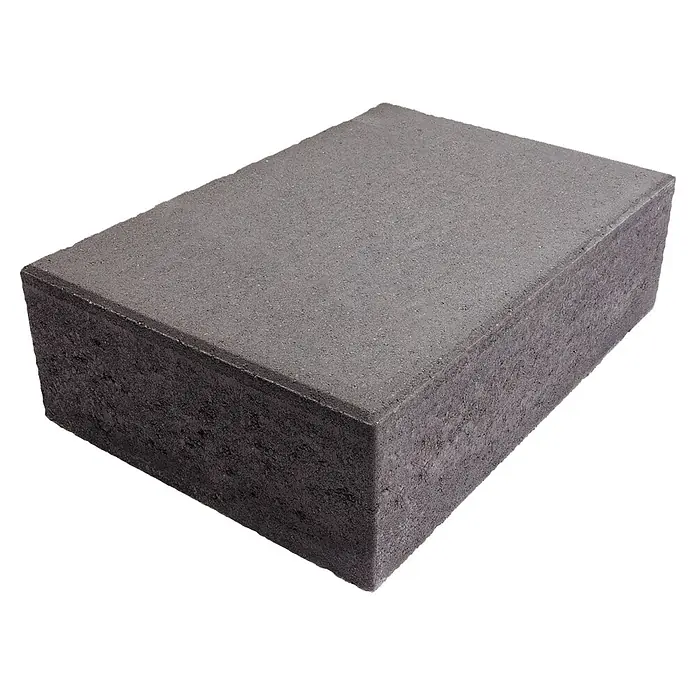 EHL Blockstufe - Anthrazit, 50 x 35 x 15 cm, Beton - Grauer Beton-Pflasterstein.