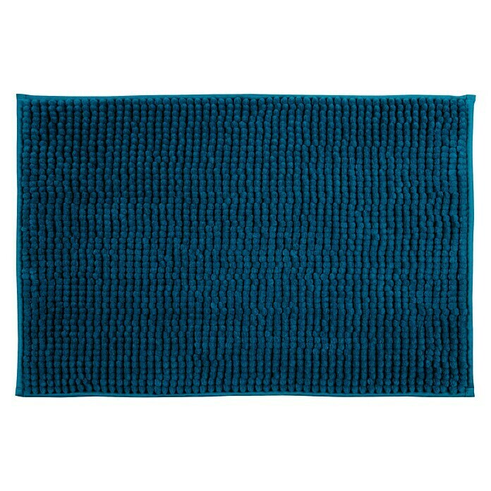 MSV Alfombra para baño Chenille (40 x 60 cm, Azul oscuro)