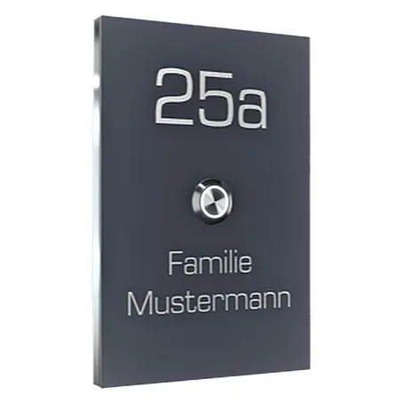 Heidemann  Klingeltaster Designline Platte M mit Personalisierung