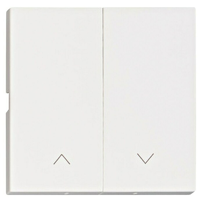 Schrack Serienschalter Visio S 55 (L x B x H: 55 x 27,5 x 7 mm, Weiß, Kunststoff, mit Pfeilen) | BAUHAUS