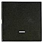 Schrack Wippschalter Visio S 55 (L x B x H: 55 x 55 x 7 mm, Schwarz, Kunststoff, mit Linse Symbol) | BAUHAUS