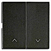 Schrack Serienschalter Visio S 55 (L x B x H: 55 x 27,5 x 7 mm, Schwarz, Kunststoff, mit Pfeilen) | BAUHAUS