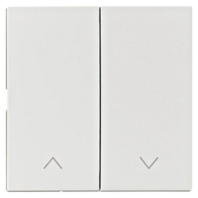 Schrack Serienschalter Visio S 50 (L x B x H: 50 x 27,5 x 7 mm, Weiß, Kunststoff, mit Pfeilsymbolen) | BAUHAUS
