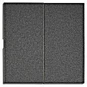 Schrack Serienschalter Visio S 50 (L x B x H: 50 x 27,5 x 7 mm, Anthrazit, Kunststoff, Doppelschalter) | BAUHAUS