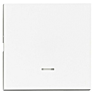 Schrack Wippschalter Visio S 50 mit Linse (L x B x H: 50 x 50 x 7 mm, Weiß, Kunststoff)