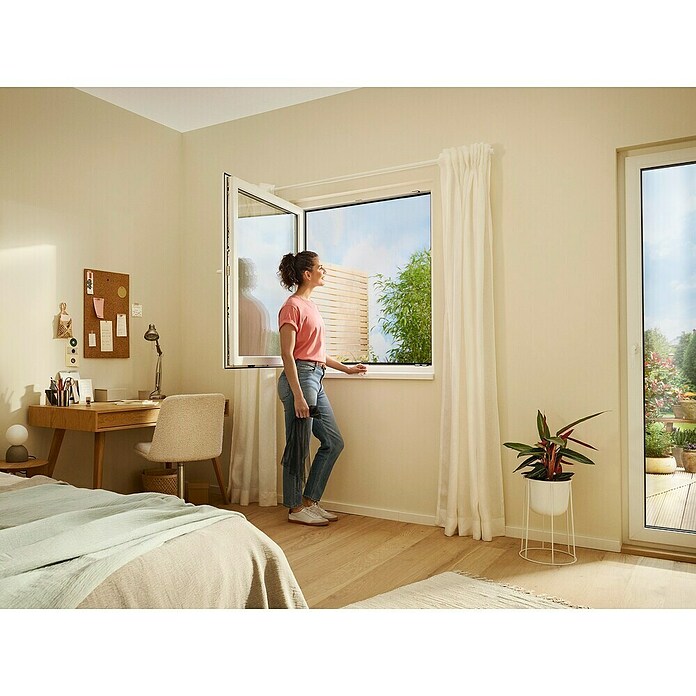 Tesa Insect Stop Inzethor Premium (b x h: 120 x 240 cm, Wit, Montage hor: Met klittenband vastmaken) | BAUHAUS