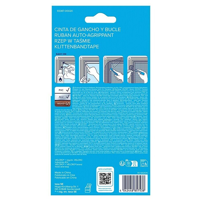 Tesa Insect Stop Cinta para mosquitera Comfort (Largo: 5,6 m, Antracita) | BAUHAUS