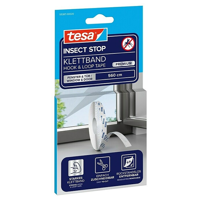 Tesa Insect Stop Cinta para mosquitera Comfort (Largo: 5,6 m, Antracita) | BAUHAUS