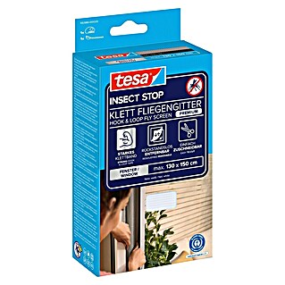 Tesa Insect Stop Horgaas Premium (b x h: 130 x 150 cm, Wit, Montage hor: Met klittenband vastmaken)