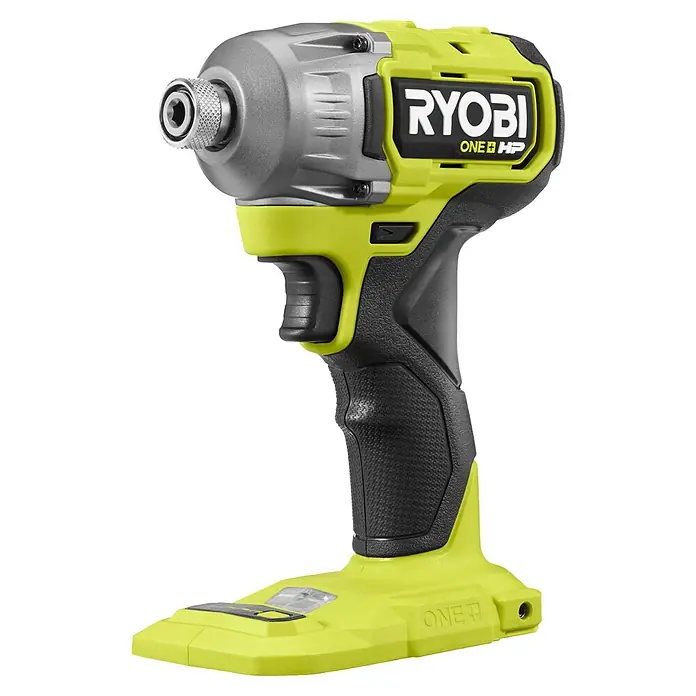 Ryobi ONE+HP Akku-Schlagschrauber RID18X1-0 - 18 V, Ohne Akku, 320 Nm - Limettengrüner und grauer Ryobi ONE+ HP Akku-Schlagschrauber mit schwarzem Griff.