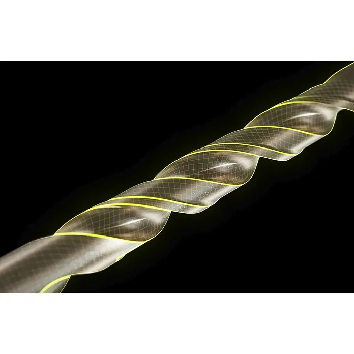 Ryobi Bohrer-Set RARXHGC10 - Metall, 10 -tlg. - Verdrilltes, durchscheinendes Kabel mit Gittermuster und leuchtend gelben Kanten.