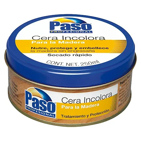 Paso  Cera para madera