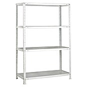 Simonrack Simonclassic Estantería metálica Comfort Mini (Al x An x Pr: 150 x 80 x 40 cm, Capacidad de carga por balda: 100 kg, Número de baldas: 4 ud., Atornillado, Galvanizado) | BAUHAUS