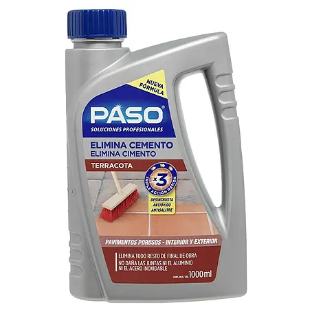 Paso  Eliminador de cemento Suelos porosos