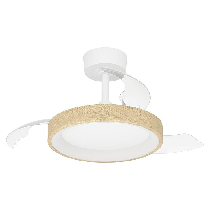 Eglo Deckenventilator Torreya (Weiß, Eiche, 77 cm) | BAUHAUS