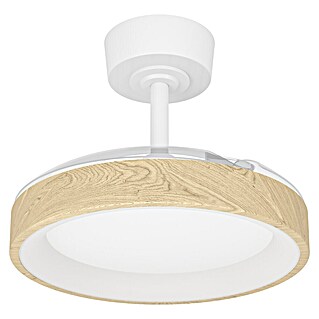Eglo Deckenventilator Torreya (Weiß, Eiche, 77 cm)