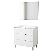 Conjunto de mueble de baño Riva (Ancho: 80 cm, Blanco, 3 pzs.) | BAUHAUS