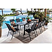 Silla de jardín Moliné (L x An x Al: 76,5 x 53 x 93 cm, Antracita, Acero/Textiline, Apilable) | BAUHAUS