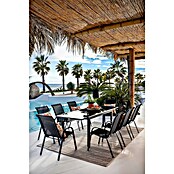 Silla de jardín Moliné (L x An x Al: 76,5 x 53 x 93 cm, Antracita, Acero/Textiline, Apilable) | BAUHAUS