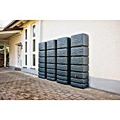 4rain Wandtank Slim (Gesamt Fassungsvermögen: 1 400 l, Steingrau, Kunststoff) | BAUHAUS
