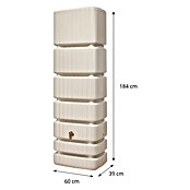 4rain Wandtank Slim (Gesamt Fassungsvermögen: 1 400 l, Sandbeige, Kunststoff) | BAUHAUS
