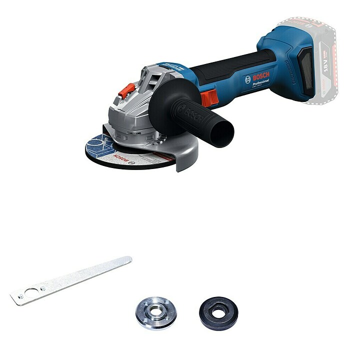 Bosch Professional AMPShare 18V Akku-Winkelschleifer GWS 18V-8 Pro Solo (18 V, Ohne Akku, Durchmesser Scheibe: 125 mm) | BAUHAUS