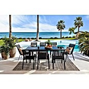 Silla de jardín Moliné (L x An x Al: 76,5 x 53 x 93 cm, Antracita, Acero/Textiline, Apilable) | BAUHAUS