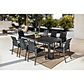 Sunfun Maja Gartentisch Stone (L x B x H: 300 x 100 x 74 cm, Tischplatte aus Stein, Ausziehbar, Anthrazit) | BAUHAUS