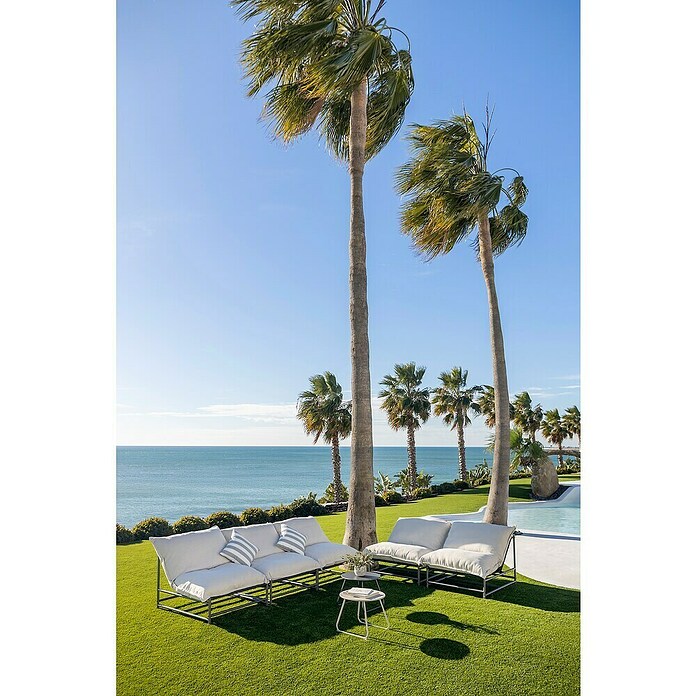 Sunfun Sillón de jardín Lumi (An x Pr x Al: 103,5 x 87 x 71,5 cm, Antracita/Gris, Textiline/Acero) | BAUHAUS