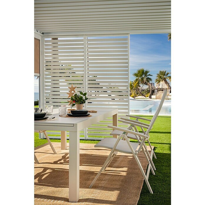 Sunfun Maja Sillón de posiciones (Aluminio, Respaldo regulable, Beige, An x Pr x Al: 61 x 68 x 110 cm) | BAUHAUS