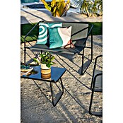 Conjunto de muebles Kateli (4 pzs., Acero/Textiline, Antracita) | BAUHAUS